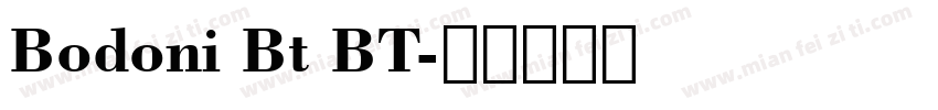 Bodoni Bt BT字体转换